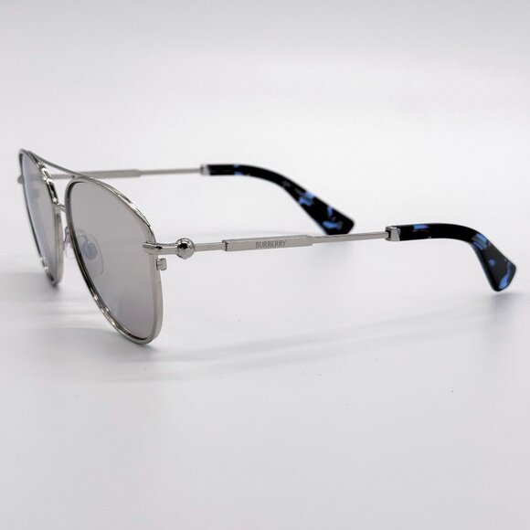 NEW BURBERRY SUNGLASSES BE3157 10058V UNISEX SILVER BE3157 1005/8V main image 6